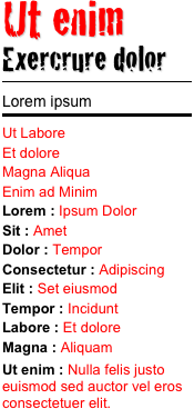 Ut enim 
Exercrure...