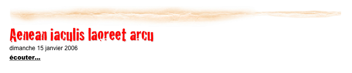 ￼

Aenean iaculis...
