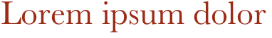 Lorem ipsum ...